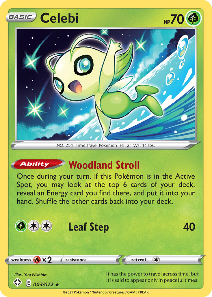 Celebi (003/072) [Sword & Shield: Shining Fates] | Galaxy Games LLC