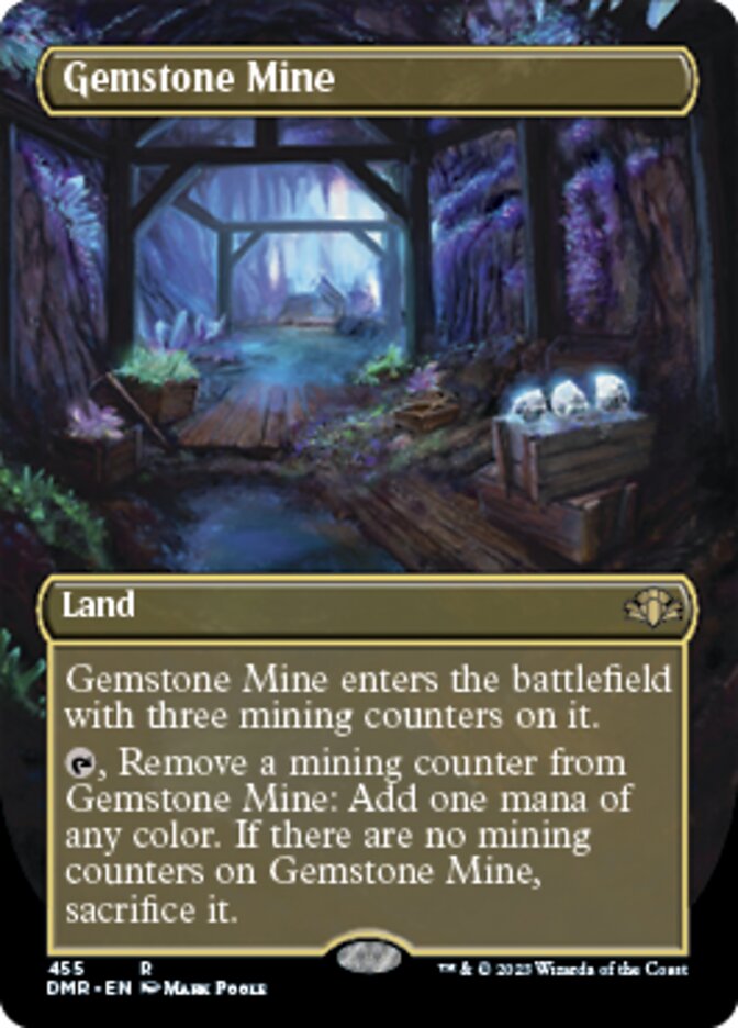 Gemstone Mine (Borderless Alternate Art) [Dominaria Remastered] | Galaxy Games LLC