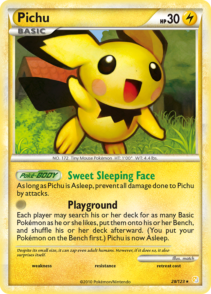 Pichu (28/123) [HeartGold & SoulSilver: Base Set] | Galaxy Games LLC