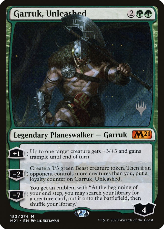 Garruk, Unleashed (Promo Pack) [Core Set 2021 Promos] | Galaxy Games LLC