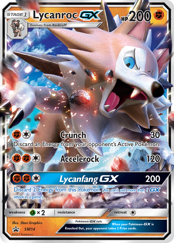 Lycanroc GX (SM14) [Sun & Moon: Black Star Promos] | Galaxy Games LLC