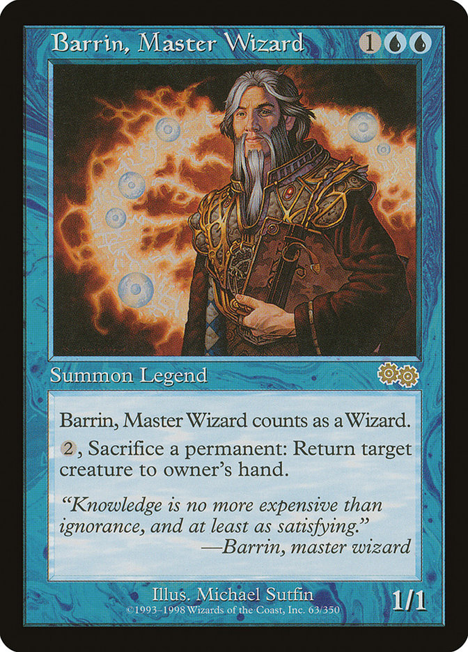 Barrin, Master Wizard [Urza's Saga] | Galaxy Games LLC