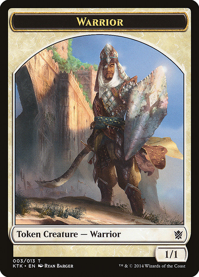 Warrior Token (003/013) [Khans of Tarkir Tokens] | Galaxy Games LLC
