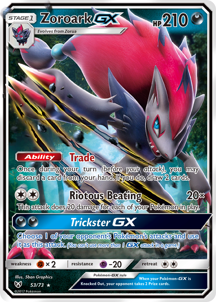 Zoroark GX (53/73) [Sun & Moon: Shining Legends] | Galaxy Games LLC