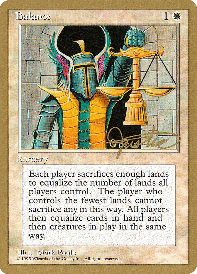 Balance (Mark Justice) [Pro Tour Collector Set] | Galaxy Games LLC