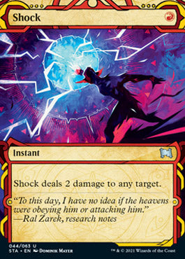 Shock (Foil Etched) [Strixhaven: School of Mages Mystical Archive] | Galaxy Games LLC