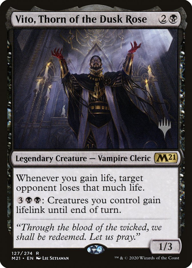 Vito, Thorn of the Dusk Rose (Promo Pack) [Core Set 2021 Promos] | Galaxy Games LLC