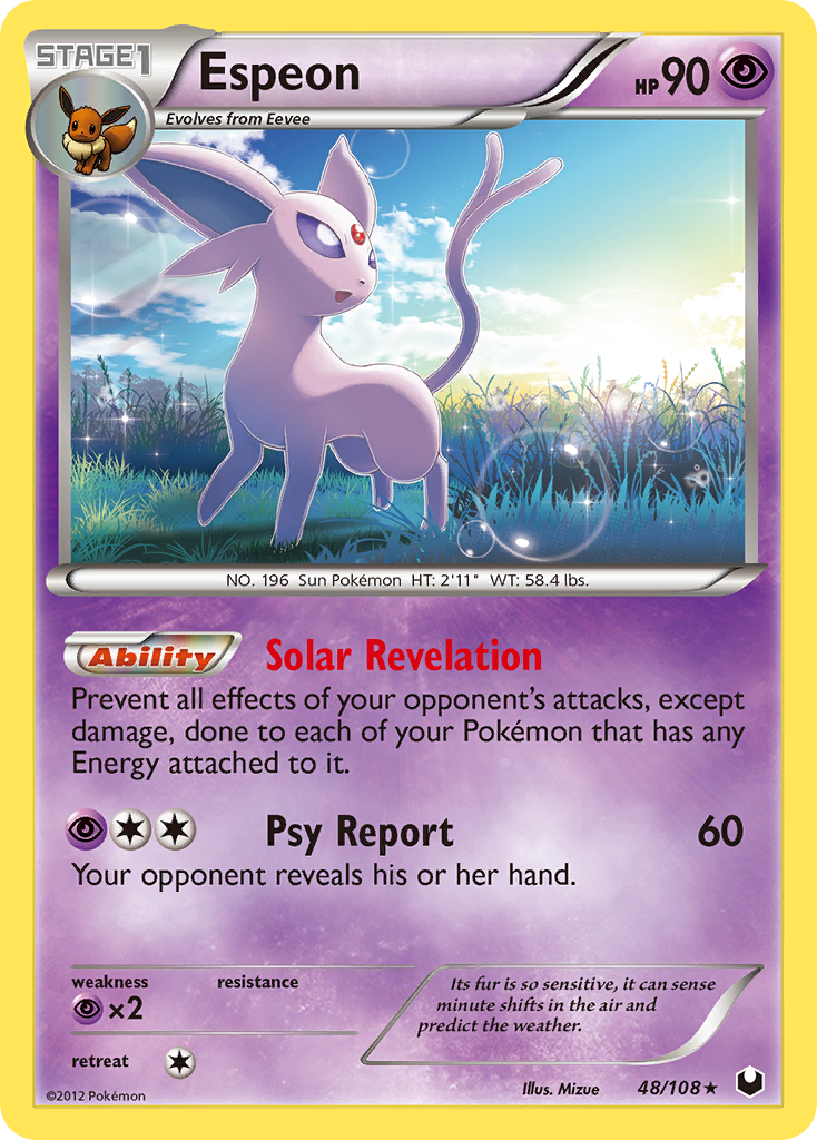 Espeon (48/108) [Black & White: Dark Explorers] | Galaxy Games LLC