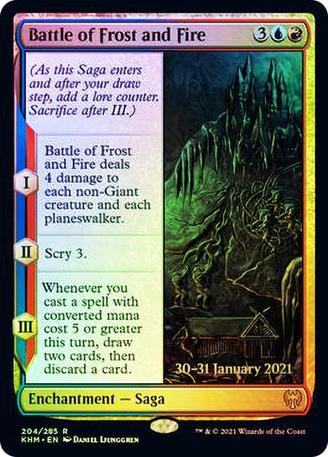 Battle of Frost and Fire [Kaldheim Prerelease Promos] | Galaxy Games LLC