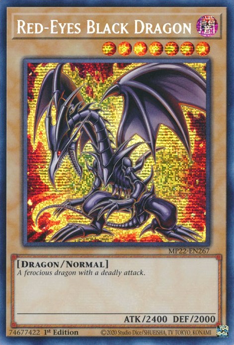 Red-Eyes Black Dragon [MP22-EN267] Prismatic Secret Rare | Galaxy Games LLC