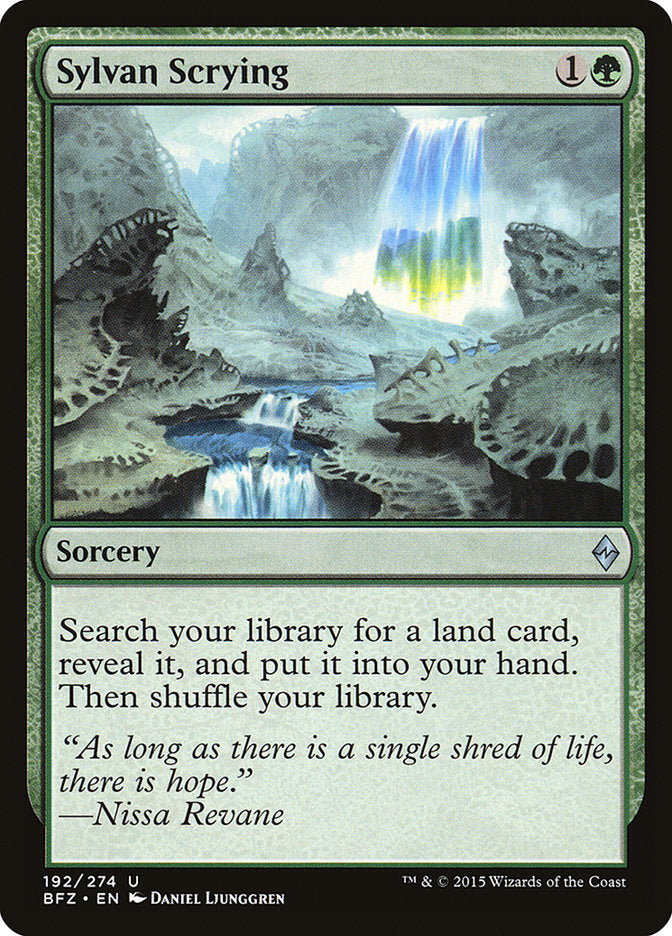 Sylvan Scrying [Battle for Zendikar] | Galaxy Games LLC