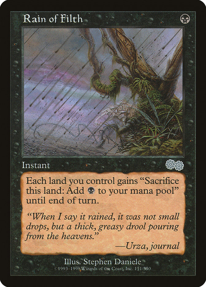 Rain of Filth [Urza's Saga] | Galaxy Games LLC