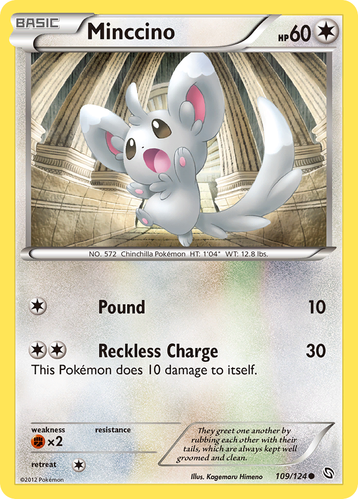 Minccino (109/124) [Black & White: Dragons Exalted] | Galaxy Games LLC