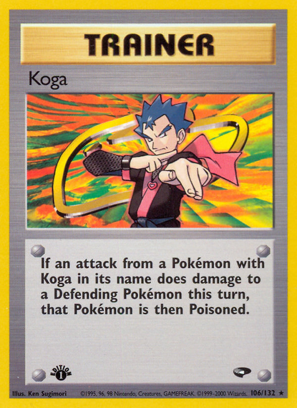 Koga (106/132) [Gym Challenge 1st Edition] | Galaxy Games LLC