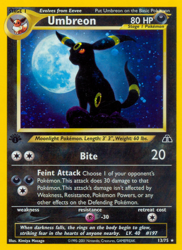 Umbreon (13/75) [Neo Discovery 1st Edition] | Galaxy Games LLC