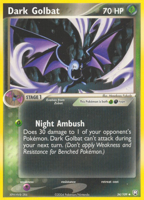 Dark Golbat (34/109) [EX: Team Rocket Returns] | Galaxy Games LLC