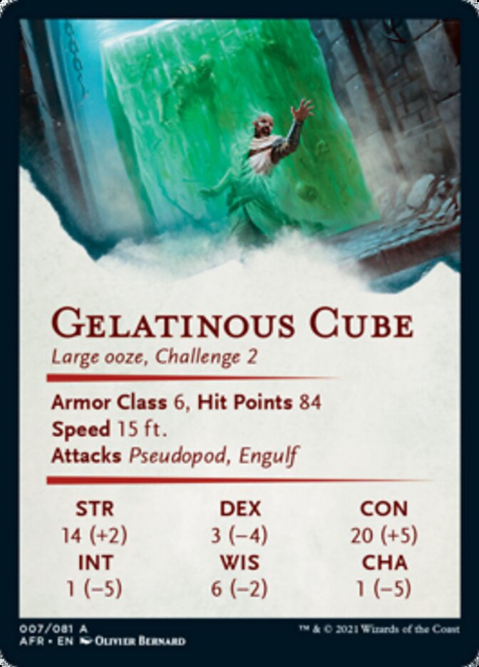 Gelatinous Cube Art Card [Dungeons & Dragons: Adventures in the Forgotten Realms Art Series] | Galaxy Games LLC