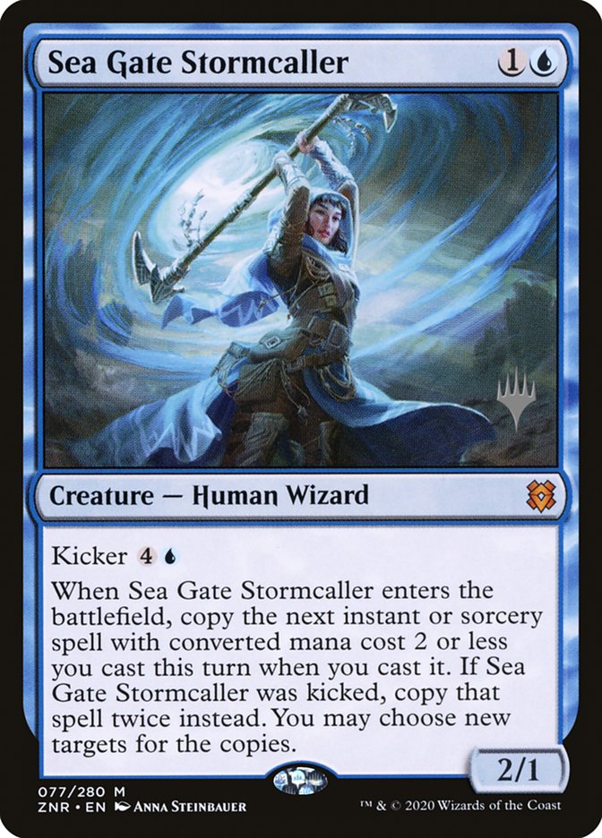 Sea Gate Stormcaller (Promo Pack) [Zendikar Rising Promos] | Galaxy Games LLC