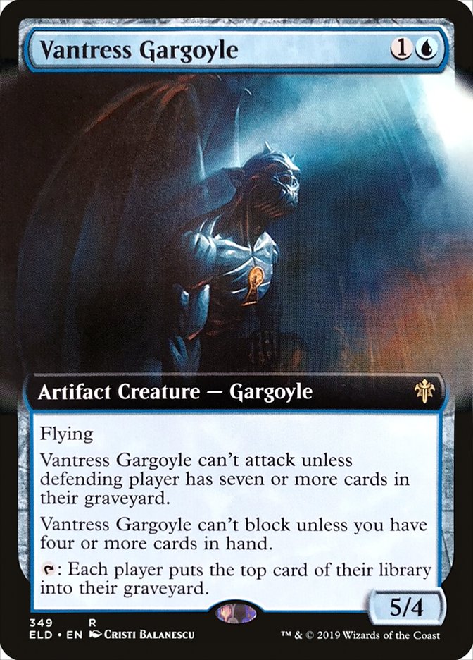 Vantress Gargoyle (Extended Art) [Throne of Eldraine] | Galaxy Games LLC