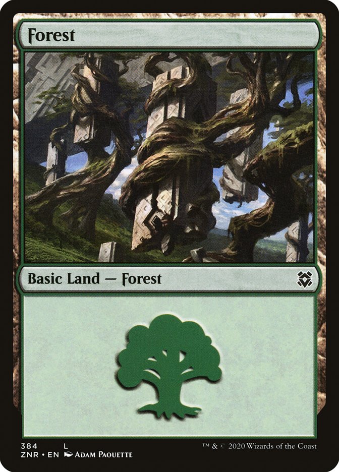 Forest (384) [Zendikar Rising] | Galaxy Games LLC