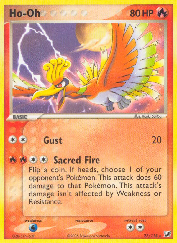 Ho-Oh (27/115) [EX: Unseen Forces] | Galaxy Games LLC