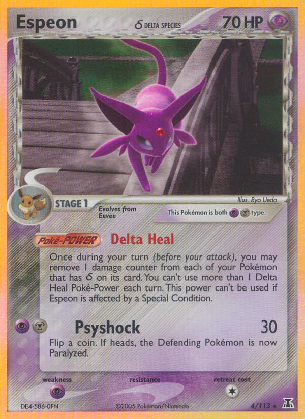 Espeon (4/113)(Delta Species) [EX: Delta Species] | Galaxy Games LLC