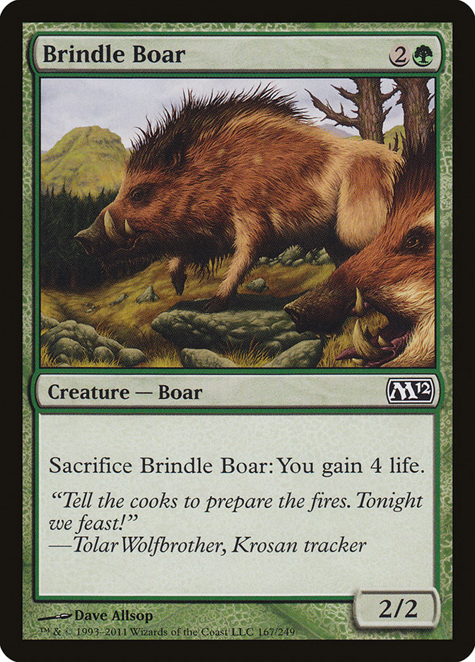 Brindle Boar [Magic 2012] | Galaxy Games LLC