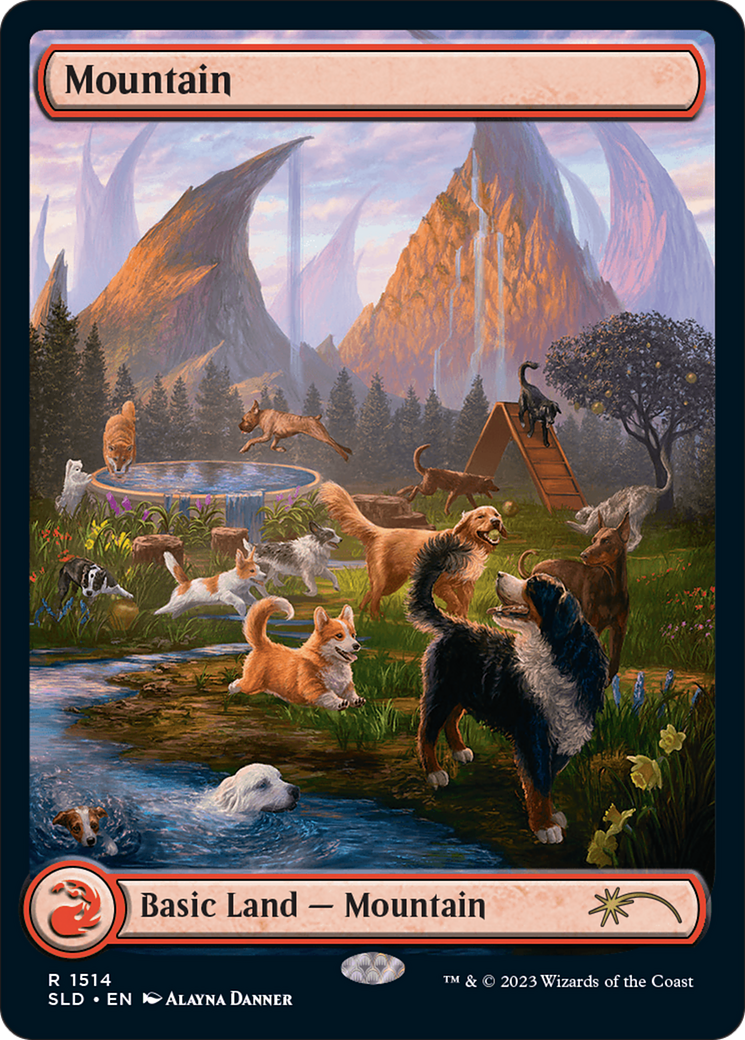 Mountain (1514) [Secret Lair Commander Deck: Raining Cats and Dogs] | Galaxy Games LLC