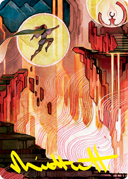Thrill of Possibility Art Card (Gold-Stamped Signature) [Strixhaven: School of Mages Art Series] | Galaxy Games LLC