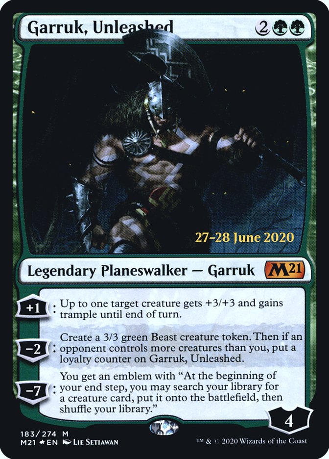 Garruk, Unleashed [Core Set 2021 Prerelease Promos] | Galaxy Games LLC