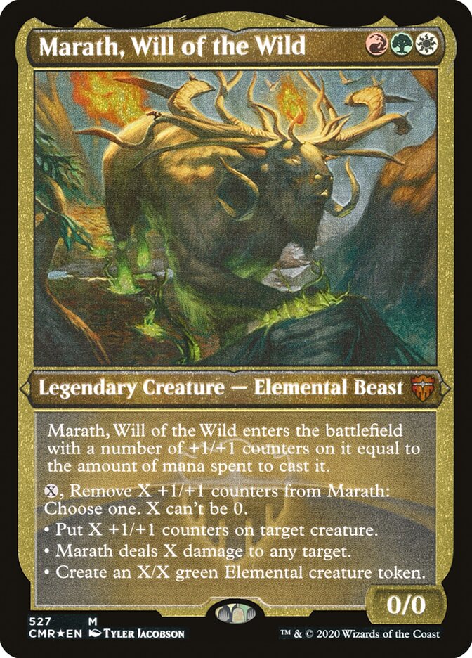 Marath, Will of the Wild (Etched) [Commander Legends] | Galaxy Games LLC