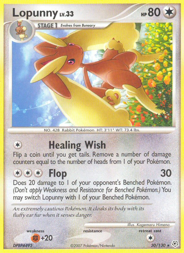 Lopunny (30/130) [Diamond & Pearl: Base Set] | Galaxy Games LLC