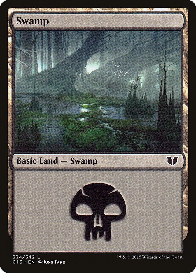 Swamp (334) [Commander 2015] | Galaxy Games LLC