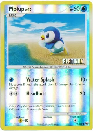 Piplup (71/100) [Burger King Promos: 2009 Collection] | Galaxy Games LLC