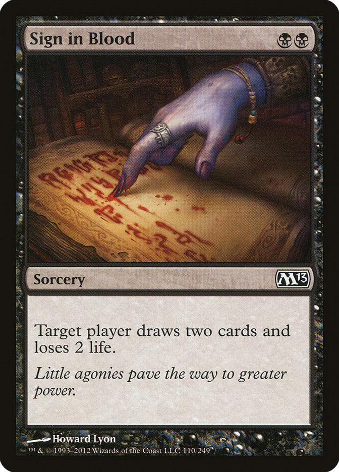 Sign in Blood [Magic 2013] | Galaxy Games LLC