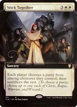 Stick Together (Extended Art) [Commander Legends: Battle for Baldur's Gate] | Galaxy Games LLC