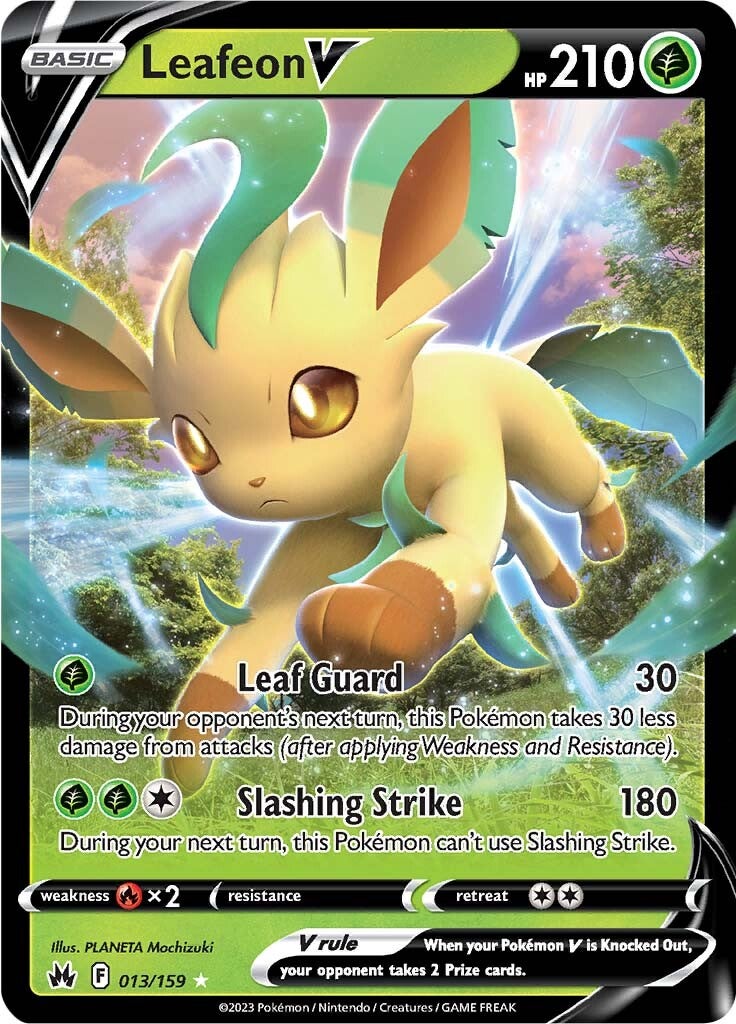 Leafeon V (013/159) [Sword & Shield: Crown Zenith] | Galaxy Games LLC