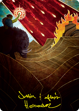 Stone Rain Art Card (Gold-Stamped Signature) [Strixhaven: School of Mages Art Series] | Galaxy Games LLC
