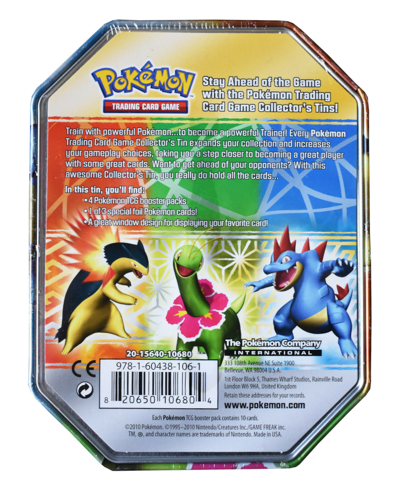 HeartGold & SoulSilver - Collector's Tin (Meganium) | Galaxy Games LLC