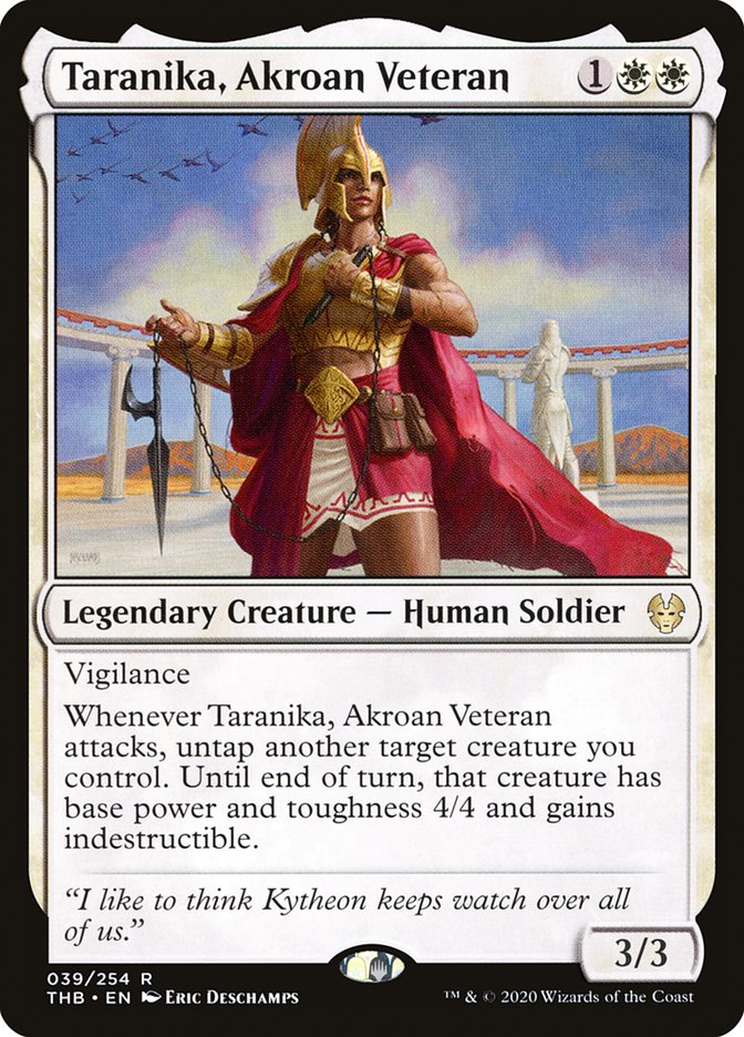 Taranika, Akroan Veteran [Theros Beyond Death] | Galaxy Games LLC