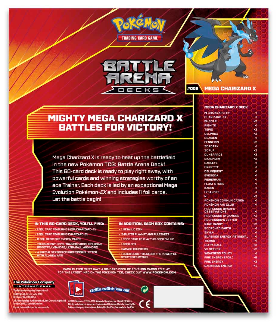 Sun & Moon: Celestial Storm - Battle Arena Deck (Mega Charizard X) | Galaxy Games LLC