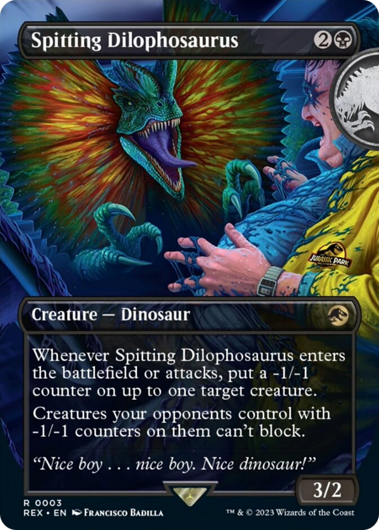 Spitting Dilophosaurus (Borderless) [Jurassic World Collection] | Galaxy Games LLC