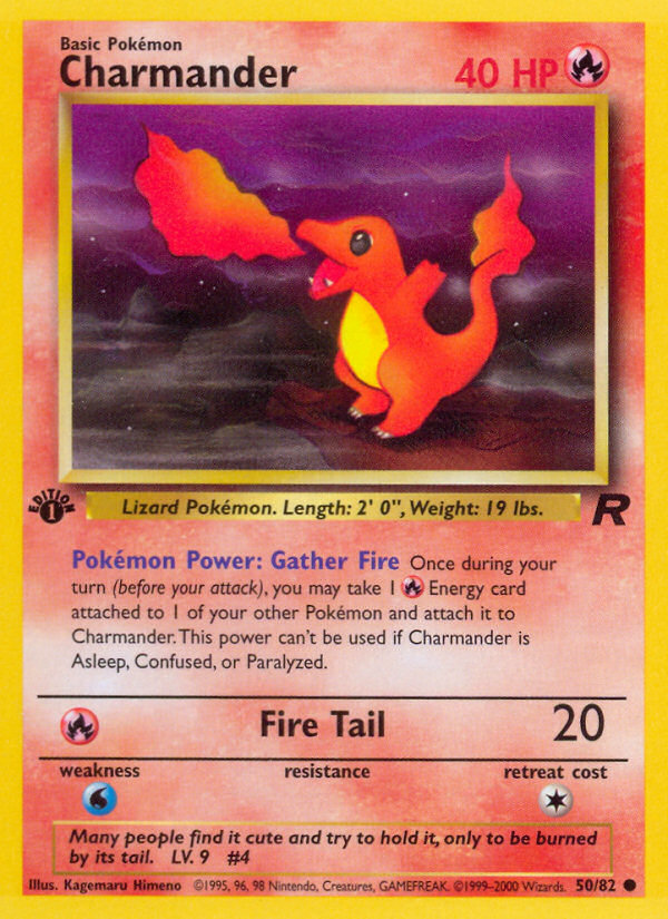 Charmander (50/82) [Team Rocket 1st Edition] | Galaxy Games LLC