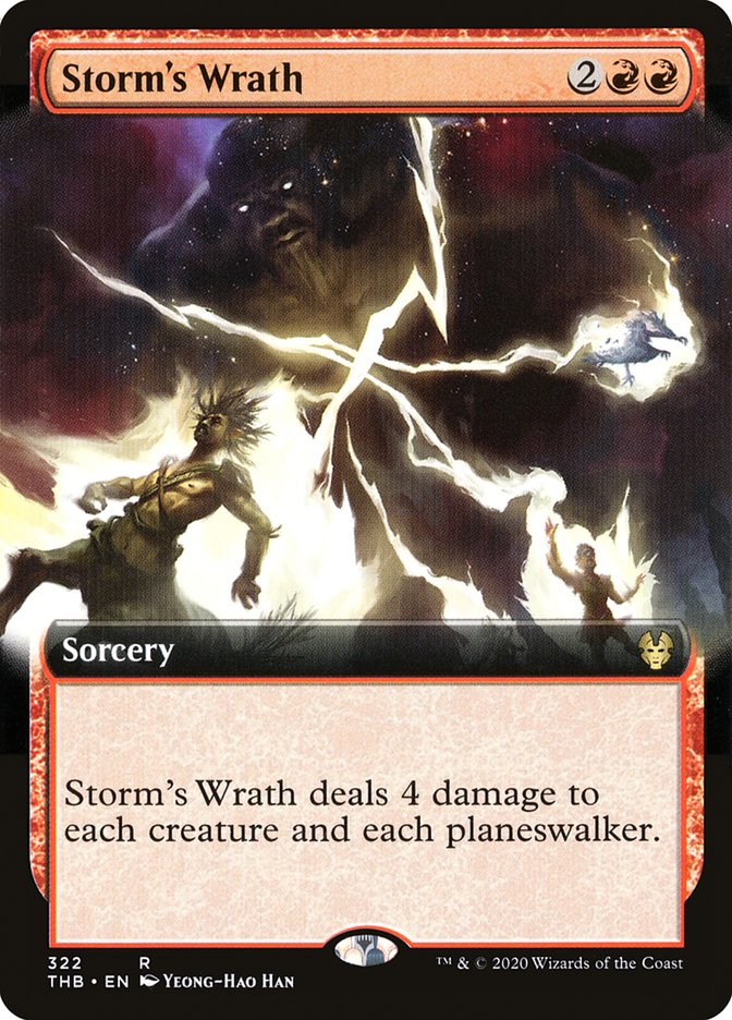 Storm's Wrath (Extended Art) [Theros Beyond Death] | Galaxy Games LLC