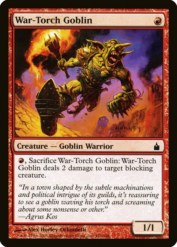 War-Torch Goblin [Ravnica: City of Guilds] | Galaxy Games LLC