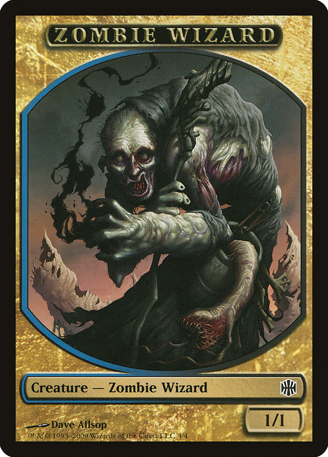 Zombie Wizard Token [Alara Reborn Tokens] | Galaxy Games LLC