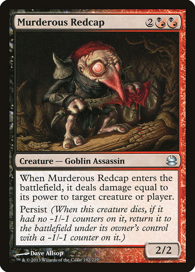 Murderous Redcap [Modern Masters] | Galaxy Games LLC