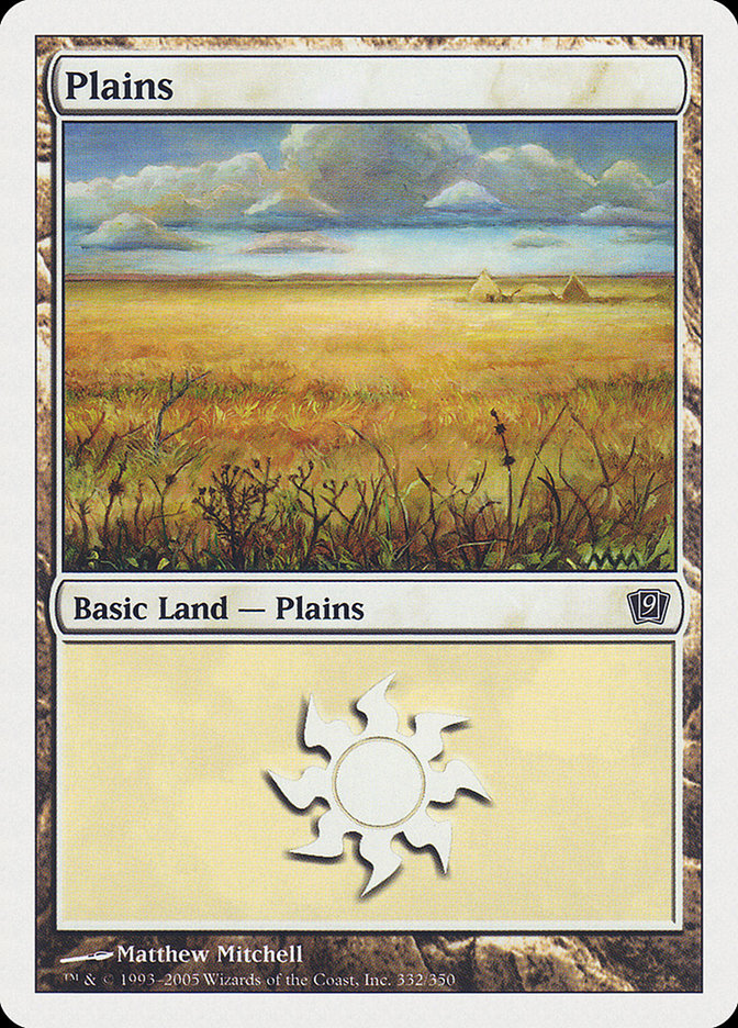 Plains (332) [Ninth Edition] | Galaxy Games LLC