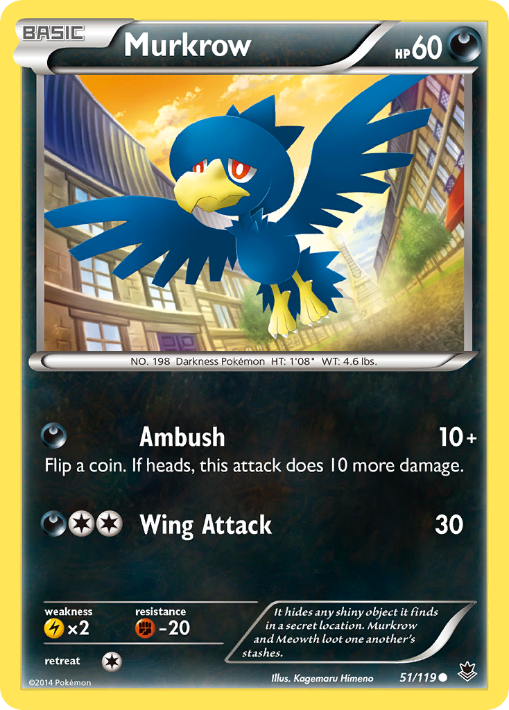 Murkrow (51/119) [XY: Phantom Forces] | Galaxy Games LLC