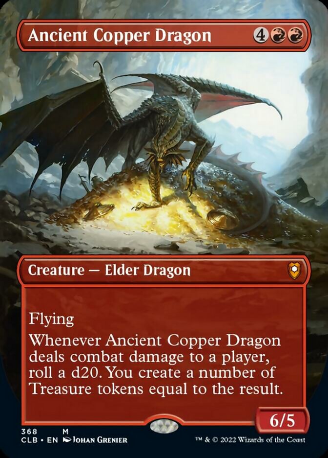 Ancient Copper Dragon (Borderless Alternate Art) [Commander Legends: Battle for Baldur's Gate] | Galaxy Games LLC